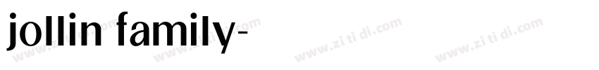 jollin family字体转换 jollin family字体转换